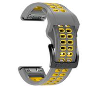 QSYJCCXD Banda de reloj de 22 mm para Fenix 6/6 Pro/5/Fenix 5 Plus/Fenix 7/Forerunner 935 945/Oproch S60/Quatix 5 Fily-Fit Silicone Strap