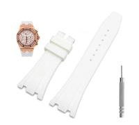 QSYJCCXD Banda de reloj de 27 mm de reloj de goma para AP 15703 26470SO Royal Oak Offshore Men Sports Watch Strap brazalete