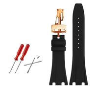 QSYJCCXD Banda de reloj de 28 mm de reloj de goma para AP 15703 26470SO Royal Oak Offshore Men's Sports Watch Strap Bracel