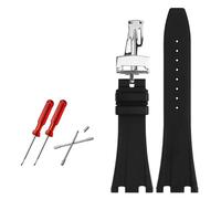 QSYJCCXD Banda de reloj de 28 mm de reloj de goma para AP 15703 26470SO Royal Oak Offshore Men's Sports Watch Strap Bracel