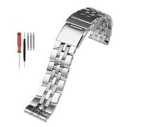 QSYJCCXD Banda de reloj de acero inoxidable 316L 22 mm de pulsera de metal sólido de 24 mm para Breitling Watch Strap Mens Watch Brailet para A49350 AB042011