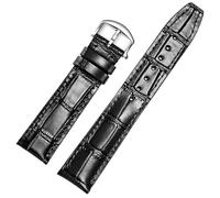 QSYJCCXD Banda de reloj de cuero Compatible para correas de reemplazo de IWC Textura de cocodrilo clásico 20 mm 21 mm 22 mm para IWC Big Pilot Spitfire Gun IW5009 IW3777 Riverios Cowhide Store