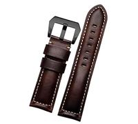 QSYJCCXD Banda de reloj de cuero retro de cuero de 20 mm 22 mm 24 mm 26 mm para Panerai Pam111 441 Caja de muñeca de la banda de cuero de vaca