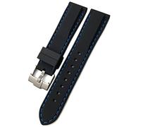 QSYJCCXD Banda de reloj de goma 18 mm 19 mm 21 mm 20 mm 22 mm 23 mm 24 mm para para SKX para Omega Soft Water Silicone Watch Strap