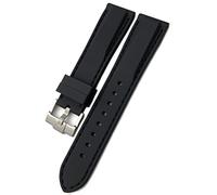 QSYJCCXD Banda de reloj de goma 18 mm 19 mm 21 mm 20 mm 22 mm 23 mm 24 mm para para SKX para Omega Soft Water Silicone Watch Strap
