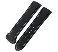 QSYJCCXD Banda de reloj de goma 22 mm 20 mm CUSTILLA DE SILICONA CURVADA FIT PARA GT2 PRO PROBRADAS NEGRAS CLASICAS