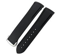 QSYJCCXD Banda de reloj de goma 22 mm 20 mm CUSTILLA DE SILICONA CURVADA FIT PARA GT2 PRO PROBRADAS NEGRAS CLASICAS