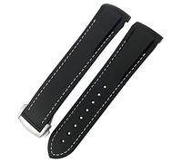 QSYJCCXD Banda de reloj de goma 22 mm 20 mm CUSTILLA DE SILICONA CURVADA FIT PARA GT2 PRO PROBRADAS NEGRAS CLASICAS