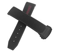 QSYJCCXD Banda de reloj de goma 22 mm 20 mm de 19 mm 21 mm Correa de reloj para Omega Speedmaster Heritage Seamaster Silicone Pulsera deportiva impermeable