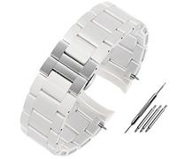 QSYJCCXD Banda de reloj de goma de silicona para AR5890 AR5889 AR5858 AR5920 AR5868 AR8023 HOMBRE 23 mm Mujer 20 mm de acero en la banda de vigilancia de goma Pulsera