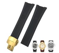 QSYJCCXD Banda de reloj de silicona de goma para PP 5711 5712g Nautilus pulsera de 25 mm Black Blue Brown Watchband Strap Store