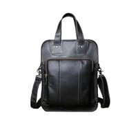 QSYJCCXD Bolso de cuero para hombres bolso de mensajero casual capa superior maletín vertical maleta para hombro adecuado