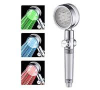 QSYJCCXD Cabezal de Ducha LED Filtro de Alta presión Ducha para Reparar la Piel Seca y la pérdida de Cabello - Cambio de Color automático