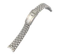 QSYJCCXD Calidad de 20 mm 316L Banda de reloj de acero inoxidable adecuado para Dication 36 mm M126234 Silver Golden Business Metal Strap Men