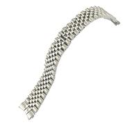 QSYJCCXD Calidad de 20 mm 316L Banda de reloj de acero inoxidable adecuado para Dication 36 mm M126234 Silver Golden Business Metal Strap Men