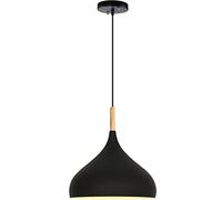 QSYJCCXD Candelera de decoración de Mesa de Estilo nórdico con Aluminio lalmpshade, Luces Colgantes de macarrones en Acabado de Madera, Kit de luz Colgante de Altura Ajustable anhela (e)