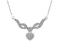 QSYJCCXD Collar de moda Joya para mujeres Joyas de joyas Agua Agua de diamantes Collares de amor y colgantes de amor y colgantes de anillo (de una talla)