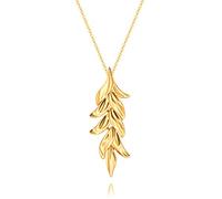 QSYJCCXD Collar largo con colgante de disco para mujer, cadena de suéter chapada, joyería de moda
