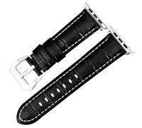 QSYJCCXD Correa de cuero para banda 49 mm 45 mm 41 mm 44 mm 44 mm 42 mm 38 mm Serie 8 7 SE 6 5 4 3 2 Bandas de pulsera de pulsera