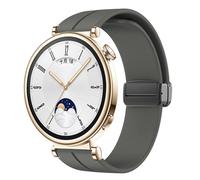 QSYJCCXD Correa de hebilla magnética de 18 mm para el reloj GT 4 41 mm Reemplazo de la pulsera Sport Silicona Correa Bracelet GT4 Watch Band