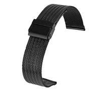 QSYJCCXD Correa de reloj, 18/20/22/24 mm de hebilla de hebilla de hebilla de acero inoxidable. Correas de reloj Bandas de reemplazo de correa de reemplazo