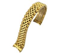 QSYJCCXD Correa de reloj de 20 mm de acero inoxidable 316L para 36 mm Datejust 116233 116234 Silver Golden Solid Metal Band