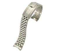 QSYJCCXD Correa de reloj de 20 mm de acero inoxidable 316L para 36 mm Datejust 116233 116234 Silver Golden Solid Metal Band