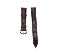 QSYJCCXD Correa de reloj de cuero compatible con Santos Solo Watch Band para mujeres y hombres de 12 a 20 mm (hebilla verde plateada, 21 mm), 15mm
