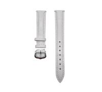 QSYJCCXD Correa de reloj de cuero Compatible con Santos Solo Watchband Women Men's 12-20 mm Bracelet (hebilla de plata verde, 21 mm)