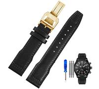 QSYJCCXD Correa de reloj de cuero genuina para pilotos de IWC Little Prince Male Mark 18 Big Fly Portugal suave y cómoda banda de vigilancia de 20 mm pulsera de 20 mm
