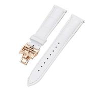 QSYJCCXD Correa de reloj de cuero vacuno de doble cara de 19 mm, 20 mm, 22 mm, para Vacheron VC, correa de reloj Constantin para hombres y mujeres, pulseras de cuero vacuno, 22mm, A