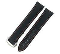 QSYJCCXD Correa de reloj de lienzo de nylon de 19 mm de 19 mm para Omega 300 AT150 Fabric Aqua Terra 150 Azul 21 mm 22 mm Banda de vigilancia