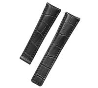 QSYJCCXD Correa de reloj de piel auténtica de 20 mm y 22 mm para correas de reloj de pulsera para hombre, 22mm Without Buckle