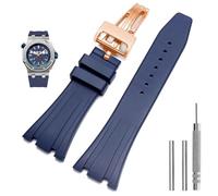 QSYJCCXD - Correa de reloj de silicona, 26 mm 27 mm para AP 15400 15202 15500 15703 26470o Royal Oak Offshore Men Sports Rubber Bracelet, 26mm