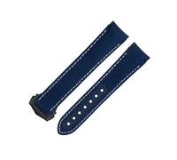 QSYJCCXD Correa de reloj de tela de nailon gris de 20 mm para correa Omega para AT150 Seamaster 300 Planet Ocean De Ville Speedmaster, correa de reloj curvada, 20MM