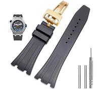 QSYJCCXD Correas de reloj de silicona 26 mm 27 mm Banda de reloj para AP 15400 15202 15500 15703 26470SO Royal Oak Offshore Men's Sports Pulsera de goma