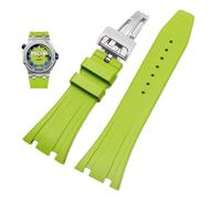QSYJCCXD Correas de reloj de silicona 26 mm 27 mm Banda de reloj para AP 15400 15202 15500 15703 26470SO Royal Oak Offshore Men's Sports Pulsera de goma