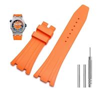 QSYJCCXD Correas de reloj de silicona 26 mm 27 mm Banda de reloj para AP 15400 15202 15500 15703 26470SO Royal Oak Offshore Men's Sports Pulsera de goma