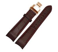QSYJCCXD -Curved End Men Watchband Straps para BL9002-37 05A BT0001-12E 01A Matrícula de marca Genuine Leather con hebilla de mariposa 20 21 22 mm