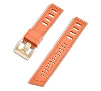 QSYJCCXD Fluororubber FKM 20 mm 22 mm Reloj Strap Wating Bands de liberación rápida para cada marca de buceo de marca