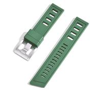 QSYJCCXD Fluororubber FKM 20 mm 22 mm Reloj Strap Wating Bands de liberación rápida para cada marca de buceo de marca