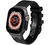 QSYJCCXD Fluororubber Sport Watch Strap, banda de vigilancia de silicona, para Ultra 49 mm 44 mm 45 mm 42 mm 9 8 7 6 6 5 4 SE Accesorios de reemplazo de relojes de la serie