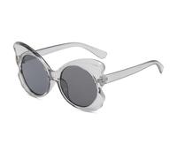 QSYJCCXD Gafas de sol de mariposa para mujer, redondas, vintage, frescas, para mujer, con personalidad femenina, 2 (Reino Unido), Talla única