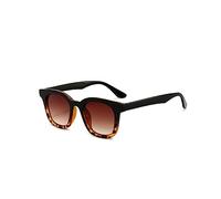 QSYJCCXD Gafas de sol de moda degradadas para mujer, vintage, pequeñas, retro, cuadradas, UV400, C2 marrón, Talla única