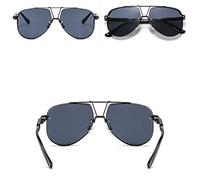 QSYJCCXD Gafas de sol ovaladas con patrón hueco, para hombres y mujeres, de lujo, marco de aleación de metal, lentes degradados, Sku1, Talla única