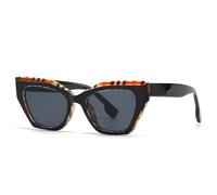 QSYJCCXD Gafas de sol para mujer, con patrón vintage, UV400, 2 (Reino Unido), Talla única