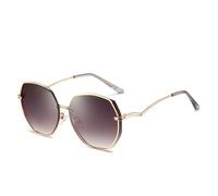 QSYJCCXD Gafas de sol poligonales vintage sin marco para mujer, con marco de metal, UV400, 4 (Reino Unido), Talla única