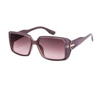 QSYJCCXD Gafas de sol rectangulares vintage para mujeres y hombres, gafas de sol de lujo con marco grueso para hombre, estilo punk para viajes al aire libre, C5 marrón transparente, Talla única