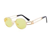 QSYJCCXD Gafas de Sol Redondo de Steampunk