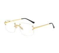 QSYJCCXD Gafas de sol sin montura rectangulares de metal vintage, sin marco, tintadas, para mujeres y hombres, 2 (Reino Unido), Talla única